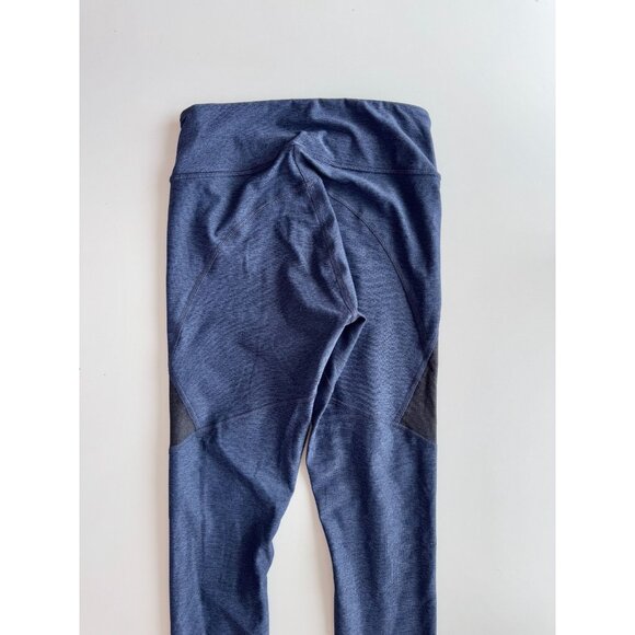 OUTDOOR VOICES Warm-Up Two Tone Blue Black High Rise 3/4 Leggings, Size XS - Picture 7 of 12